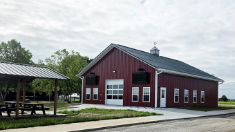 Educational building at Jefferson Farm and Gardens
