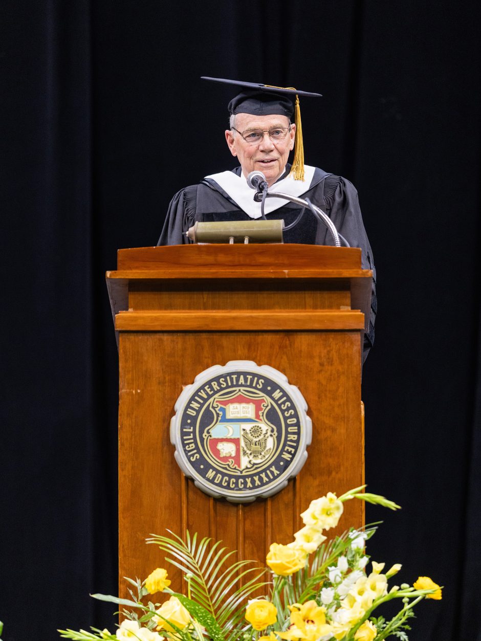 Speaker at a podium