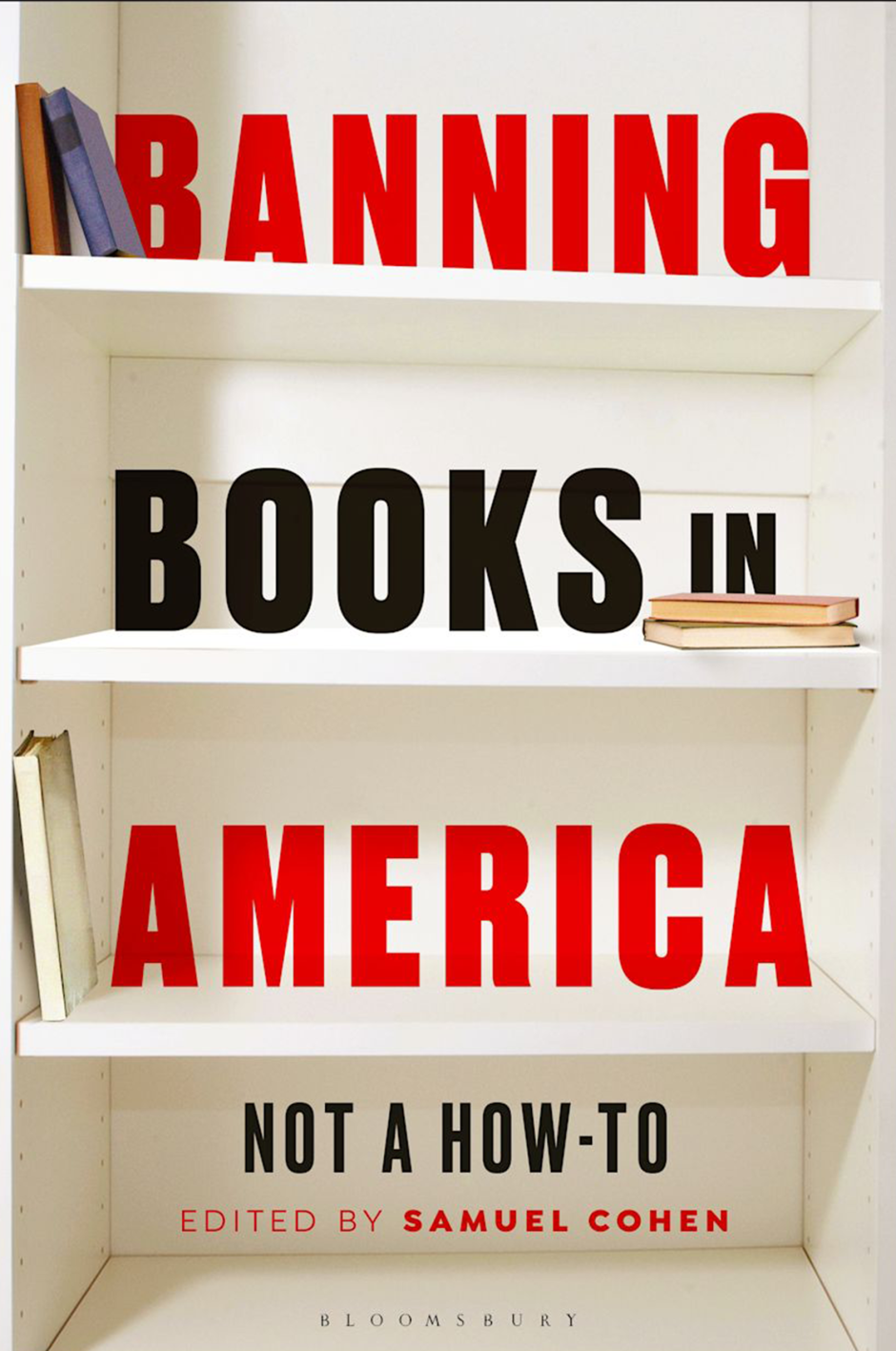 Book cover featuring bookshelf