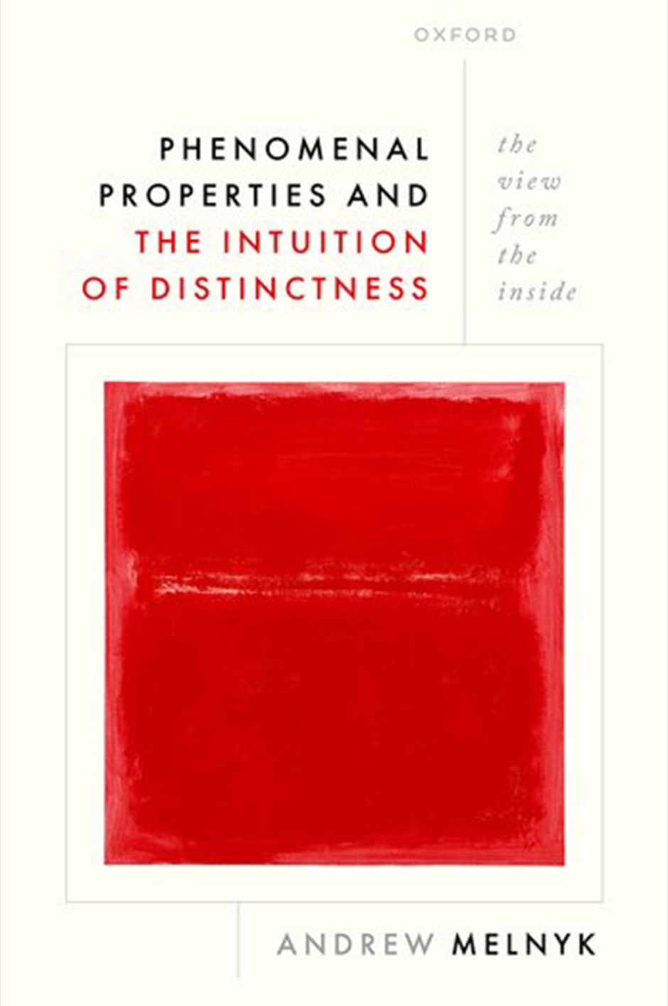 Book cover with red square