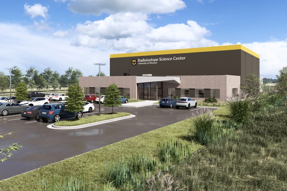 Rendering of new Radioisotope Science Center at the University of Missouri