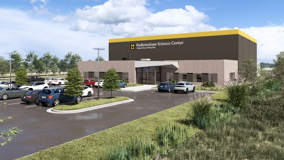 Rendering of the new Radioisotope Science Center at the University of Missouri