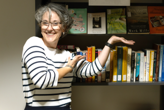 Cindy Bassett with books