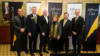 Awardees and university leaders