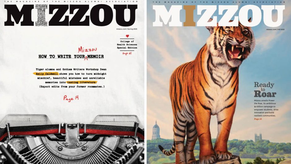 Two Mizzou magazine covers