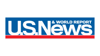 The logo for US News and World Report.
