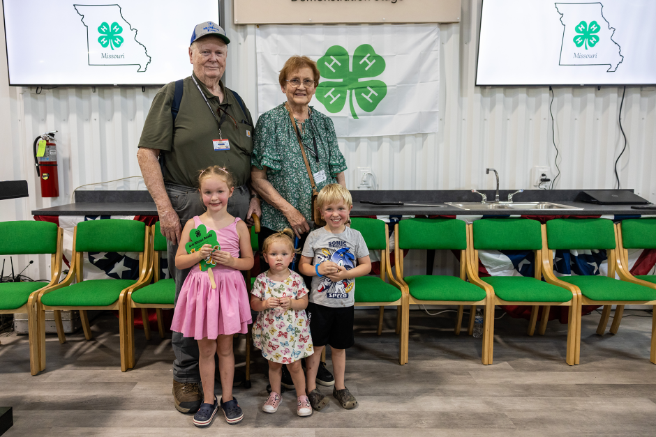 People in 4-H building