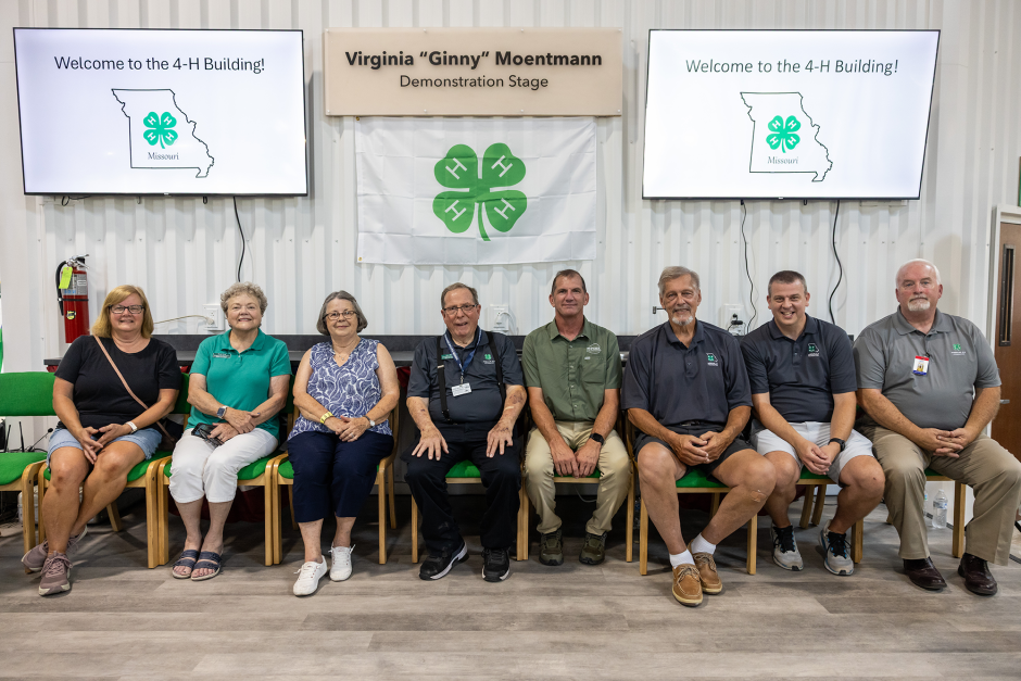People at 4-H building