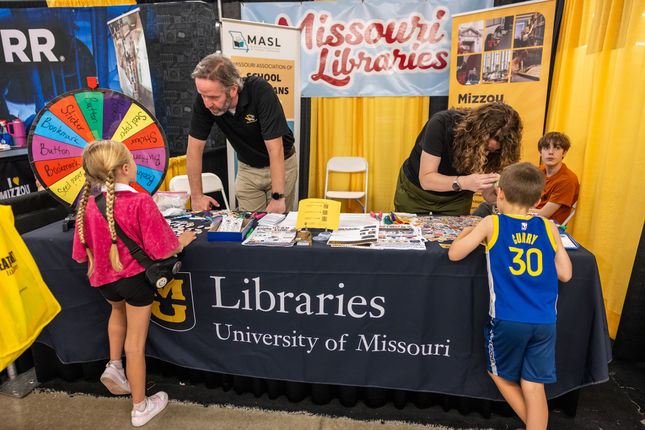 Mizzou libraries booth