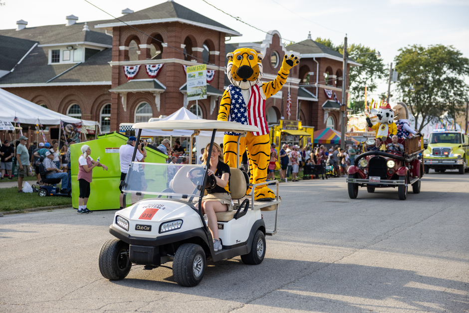 Truman on cart