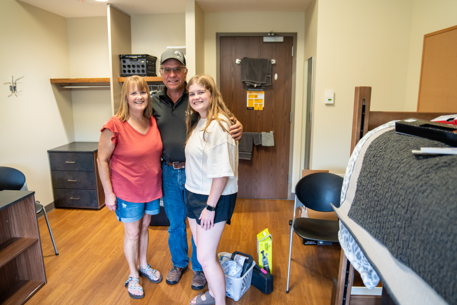 A family in a room