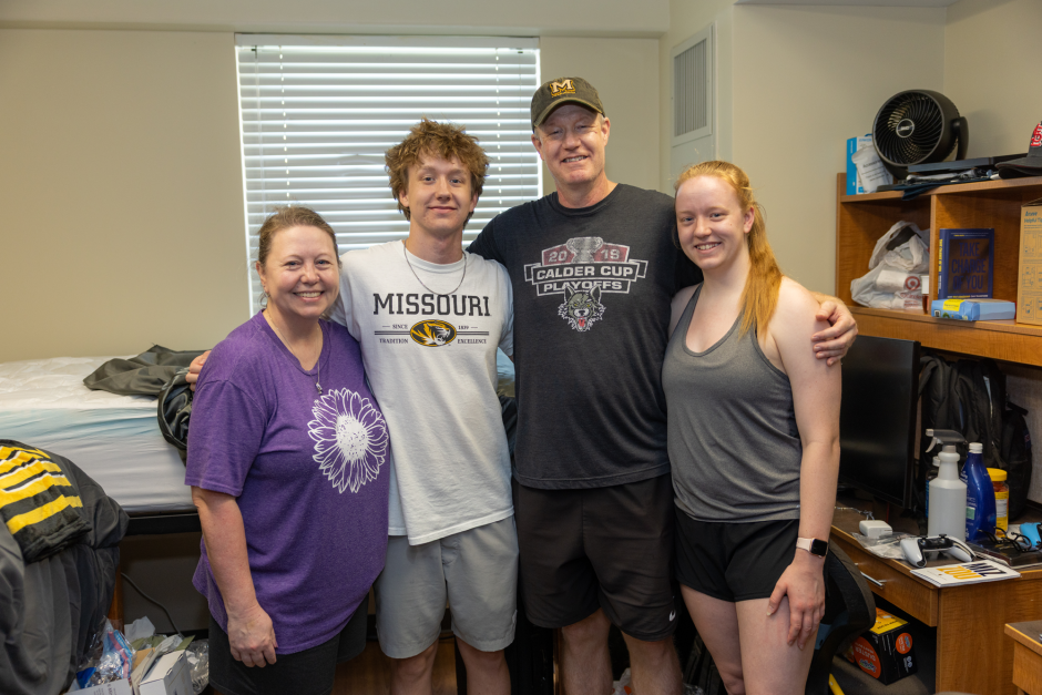 A family in a room