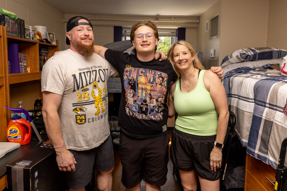 A family in a room