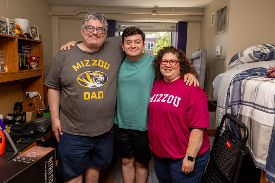 A family in a room