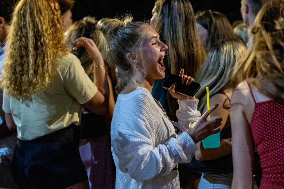 Students dance
