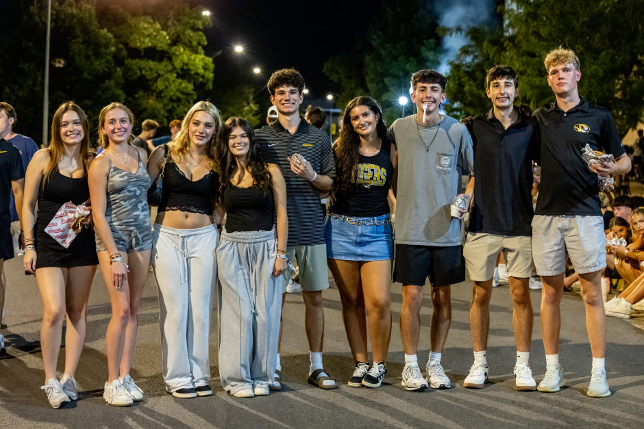 Students pose for a phto