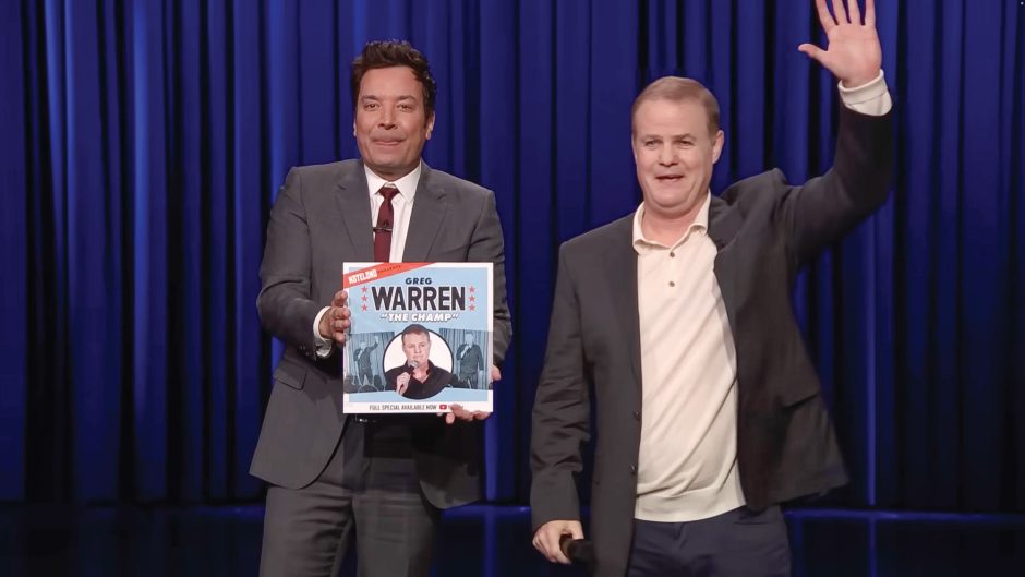 Greg Warren and Jimmy Fallon
