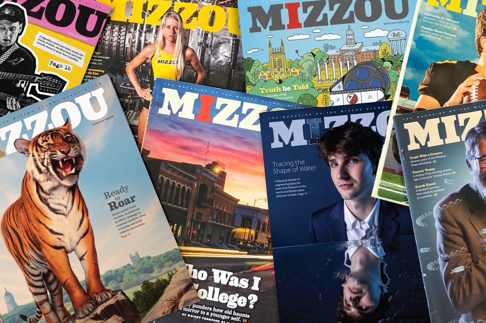 stack of magazines