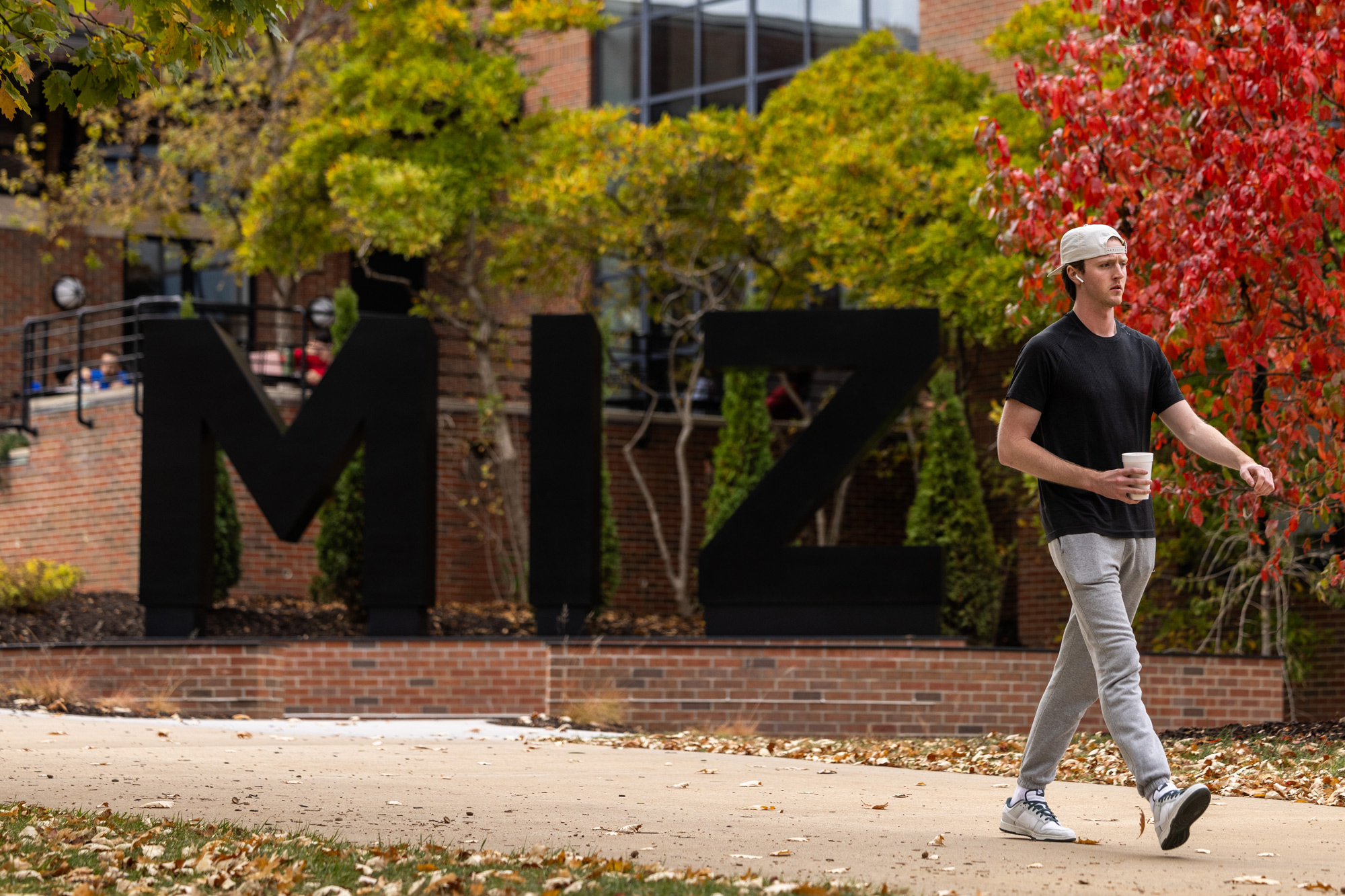 MIZ statue on campus