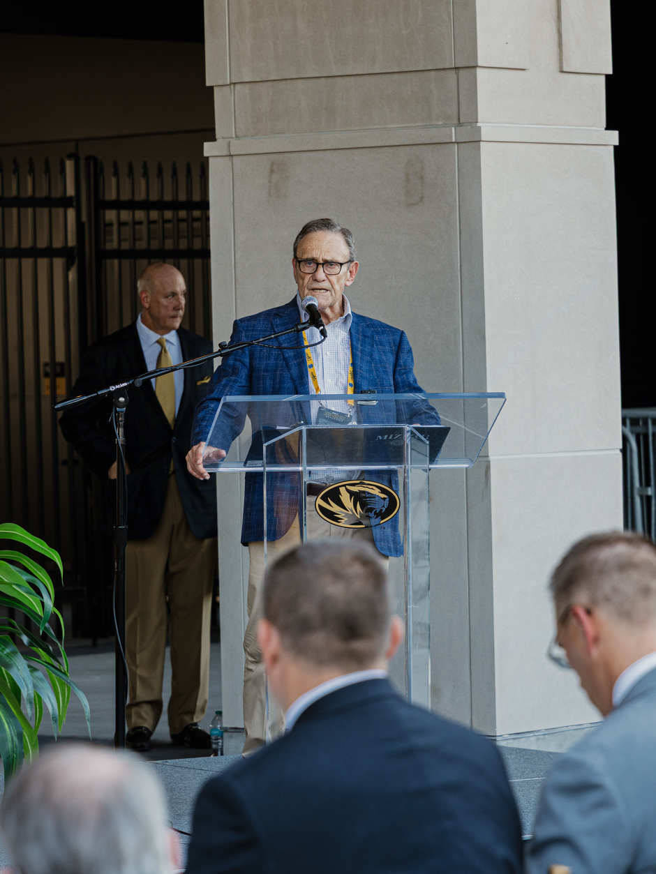 Man at podium