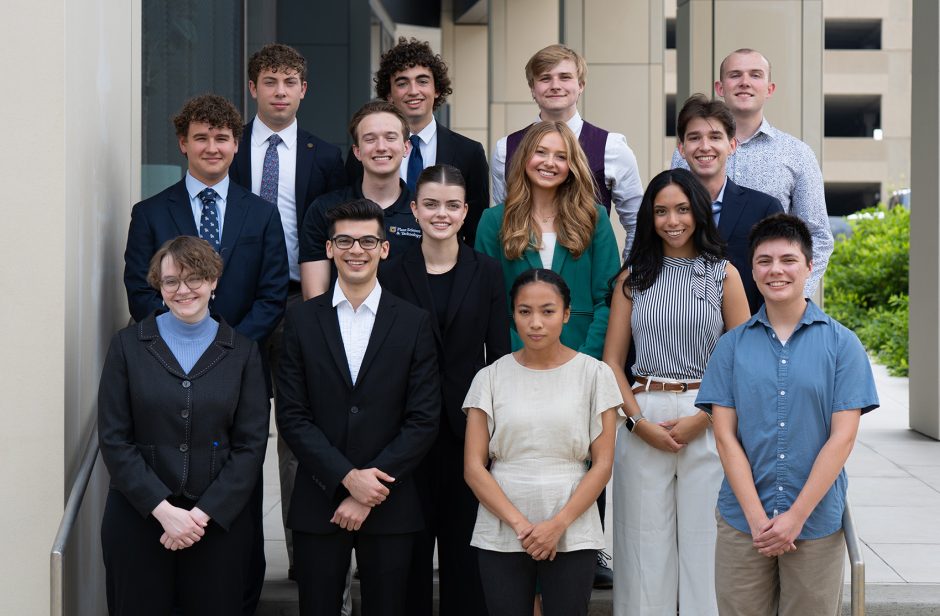 Group shot of Cherng Summer Scholars.
