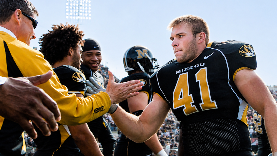 John Ruth on football field
