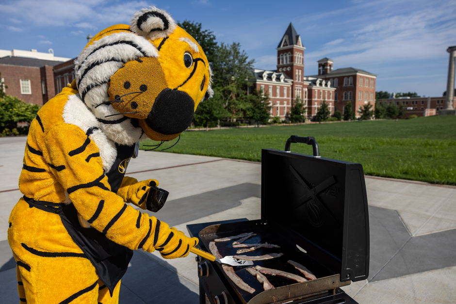 Truman with grill