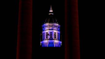 Jesse Dome lit blue