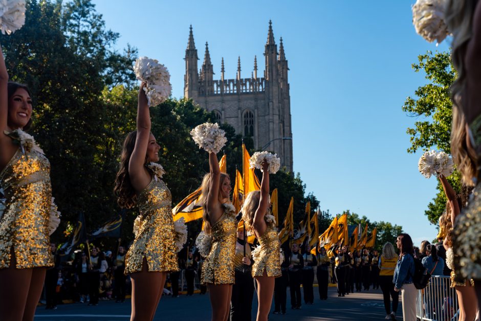 Golden Girls during the Homecoming parade