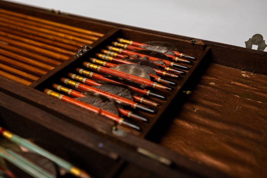 A box of arrows from the Grayson Archery Collection