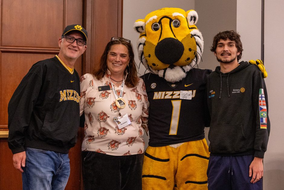 Family with Truman the Tiger