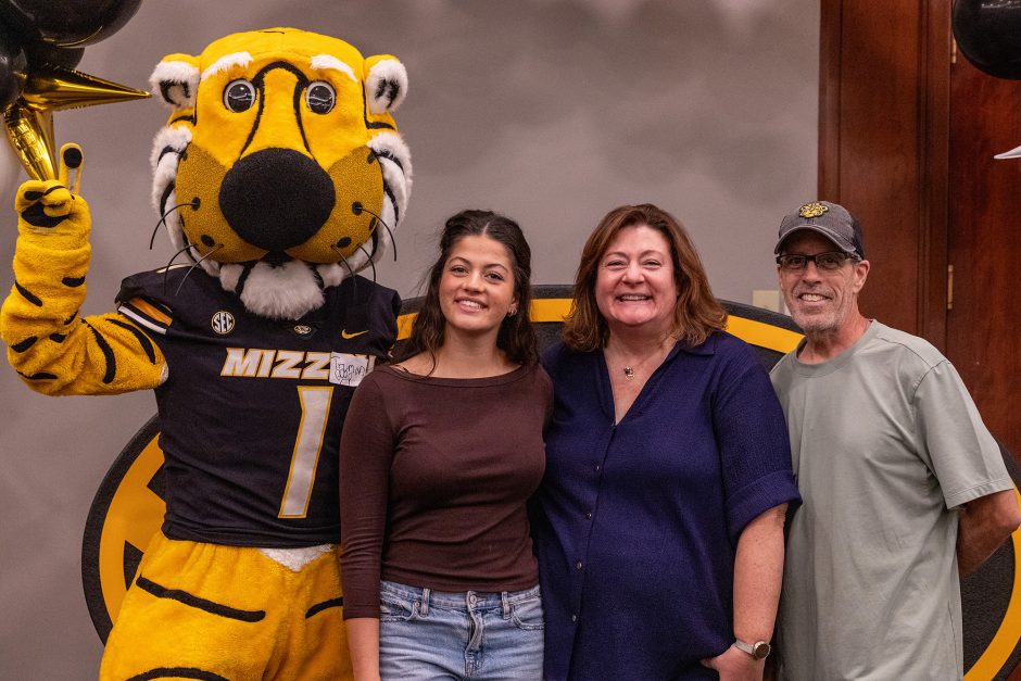 Family with Truman the Tiger