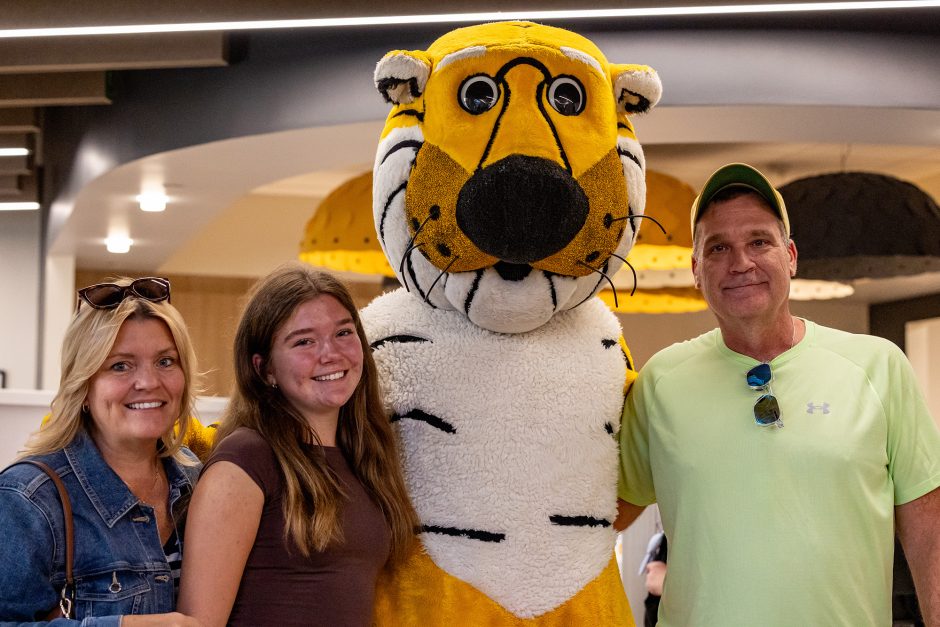 Family with Truman the Tiger