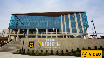 NextGen building with video button